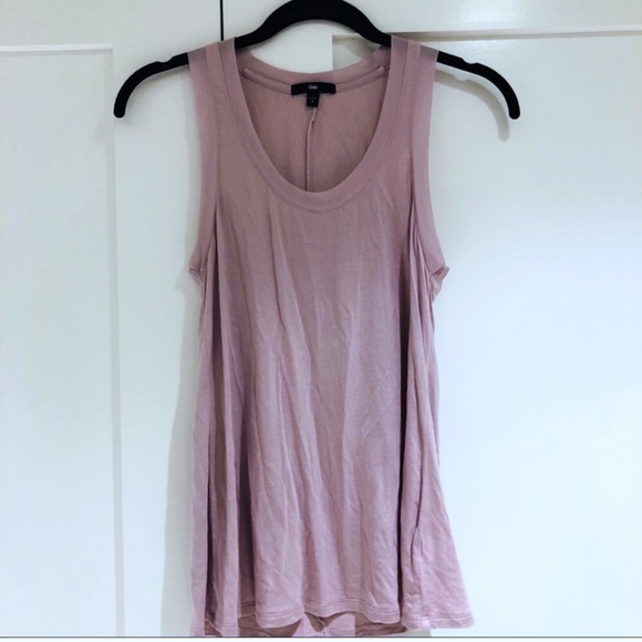 GAP Tops - GAP Blush Tank with sheer edge detail